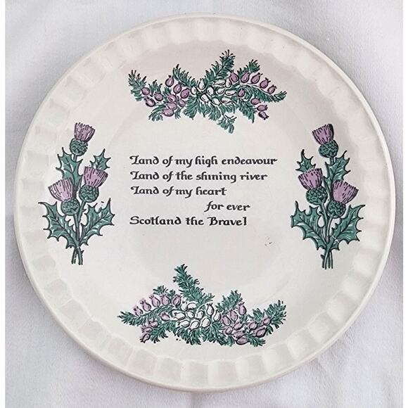 Weatherby Hanley England Royal Falcon Ware Song of Scotland 5" Plate VTG 1977 - Picture 1 of 3
